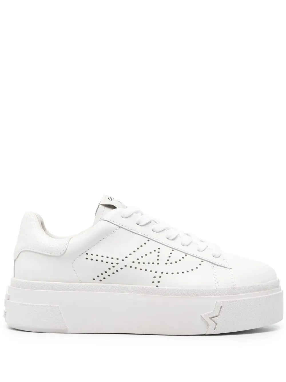 Ash Santana perforated-logo leather sneakers White