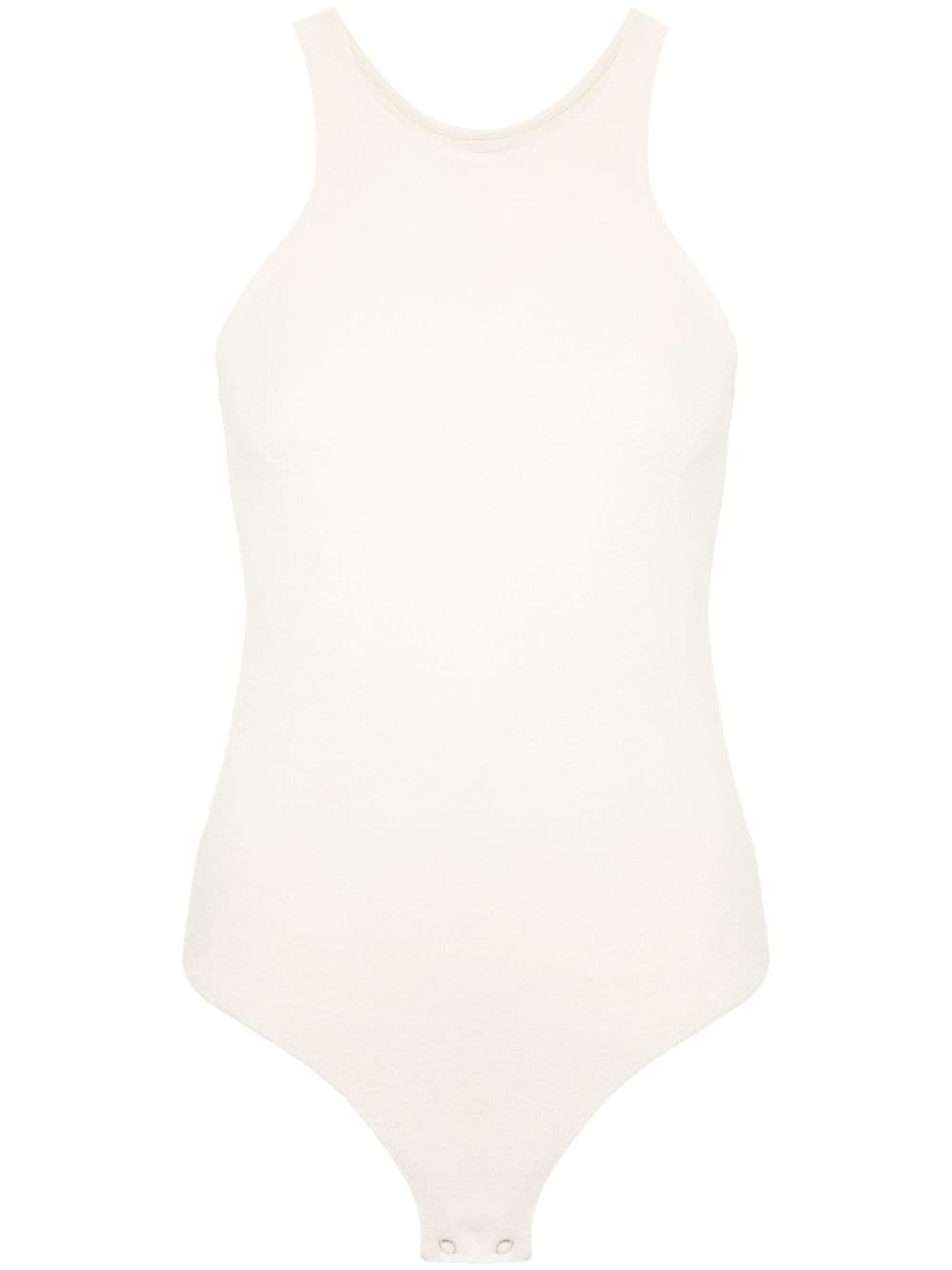 sleeveless terry-cloth body