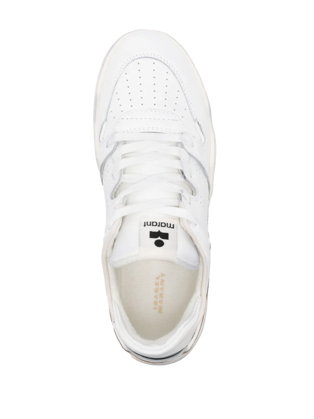 MARANT Emreeh panelled leather sneakers White