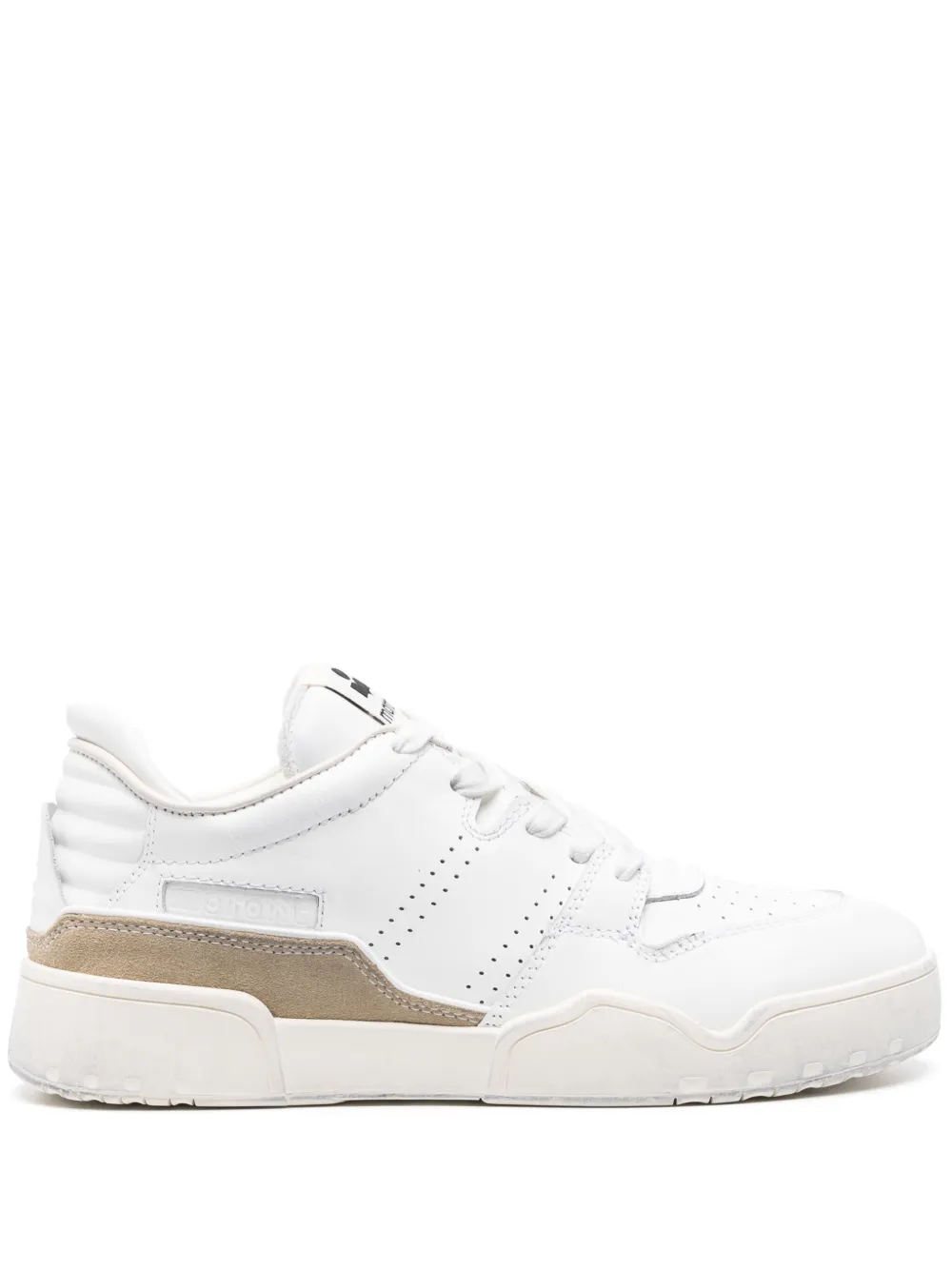 MARANT Emreeh panelled leather sneakers White