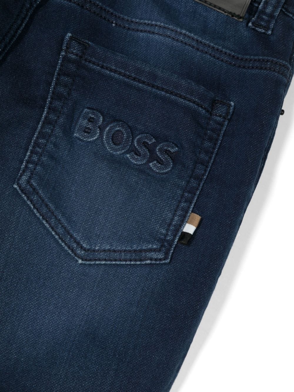 Shop Bosswear Drawstring-waist Straight-leg Shorts In Blue