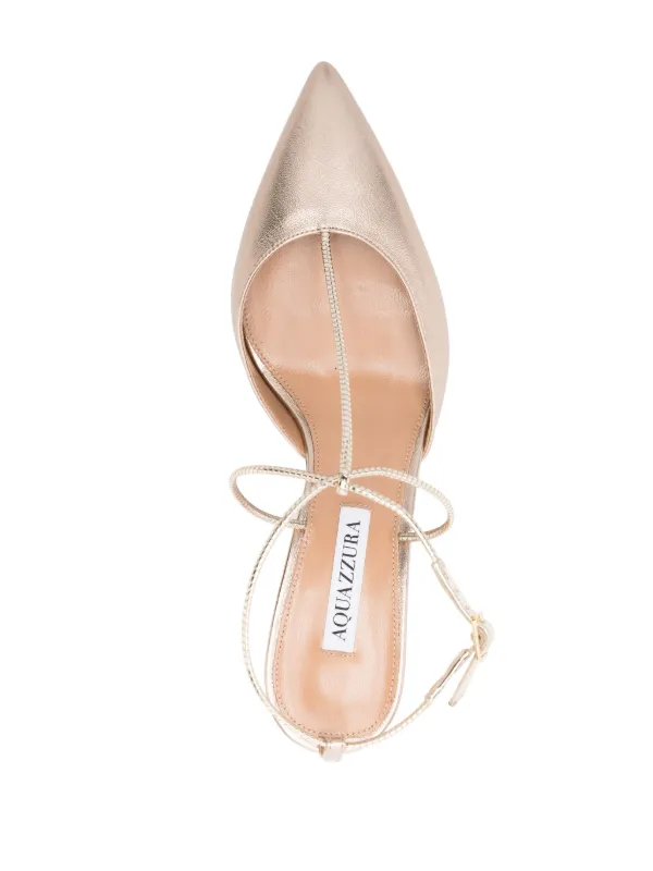 Aquazzura Roman Romance 65mm Pumps | Gold | FARFETCH