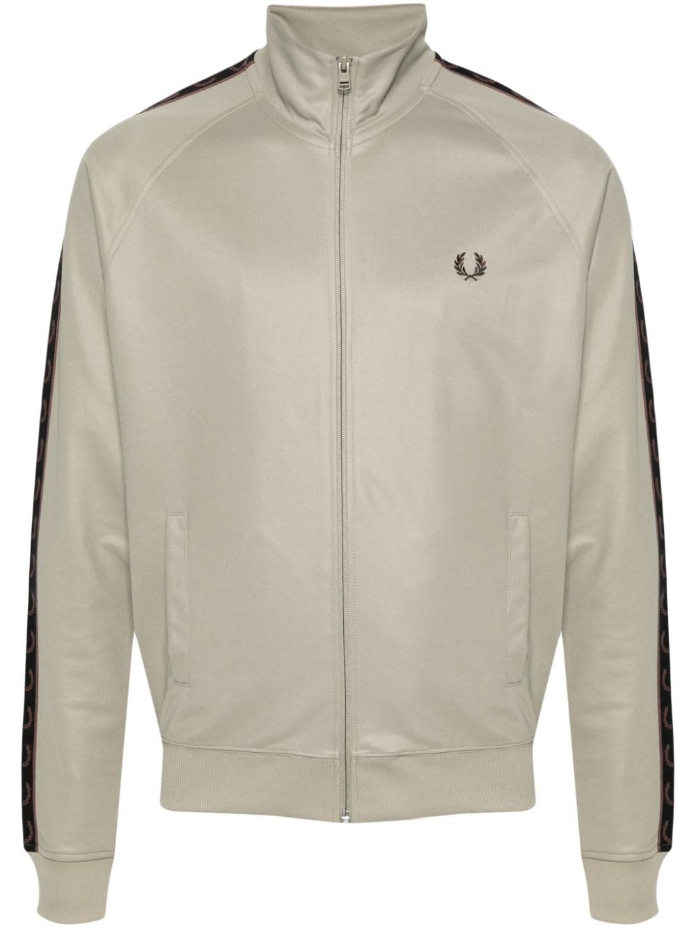Fred Perry Sweater met logoband Groen