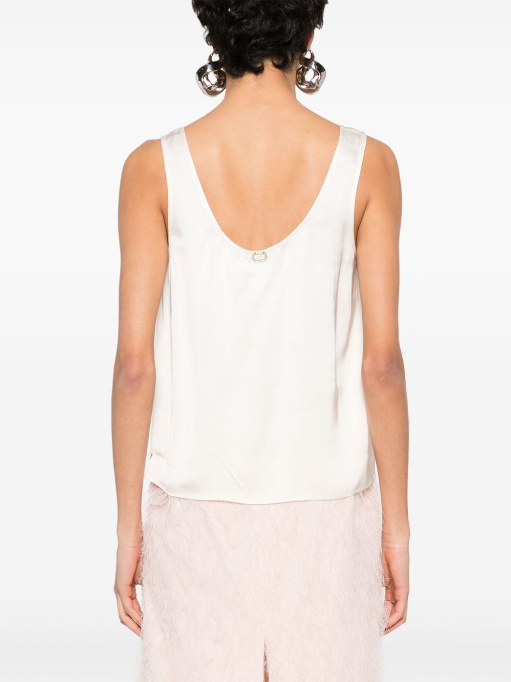 Shop Twinset Dart-detail Top In Neutrals