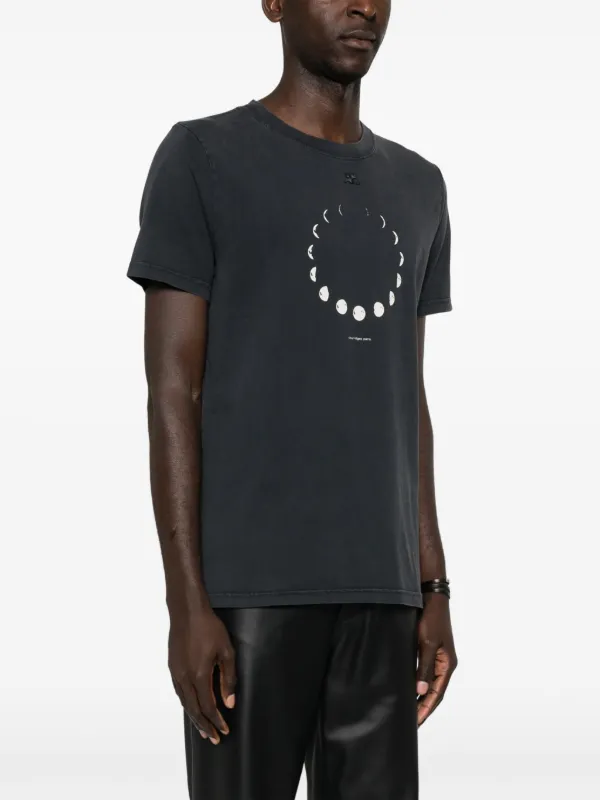 Courrèges logo-patch Cotton T-shirt | Grey | FARFETCH
