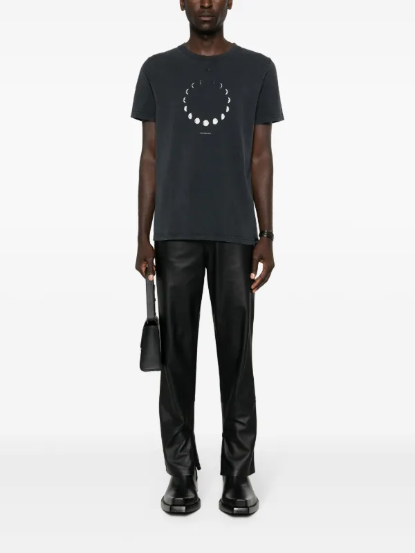 Courrèges logo-patch Cotton T-shirt | Grey | FARFETCH