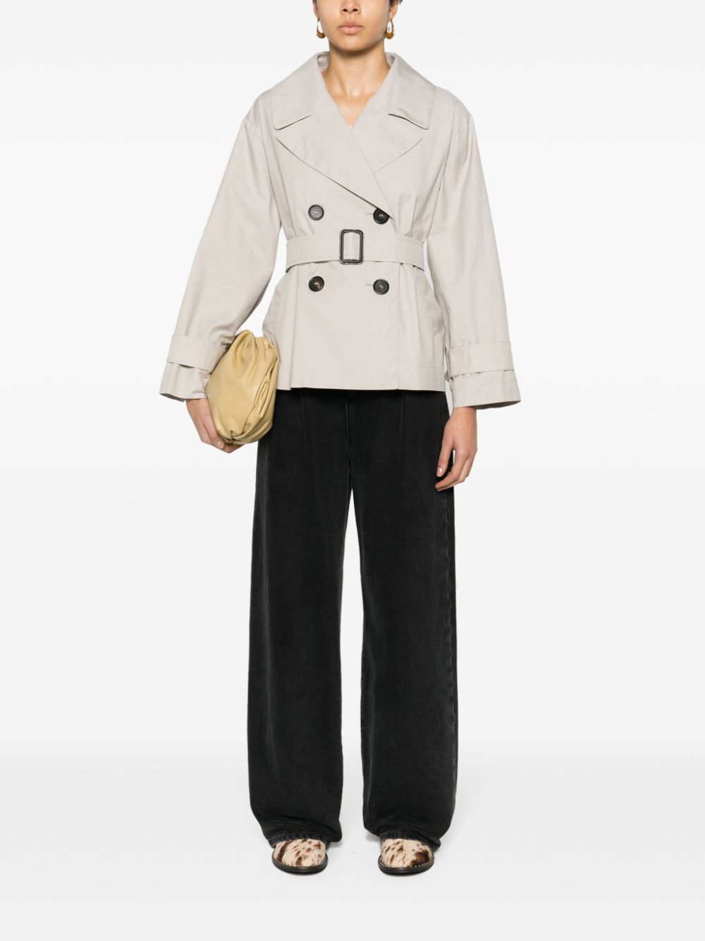 Max Mara The Cube JTrench korte trenchcoat - Beige