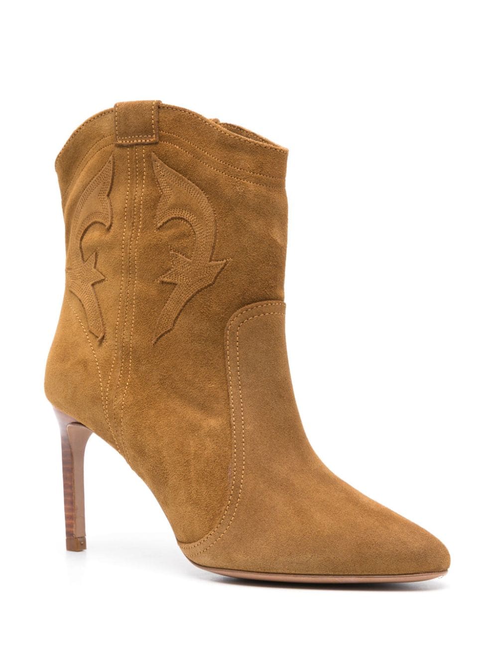 Shop Ba&sh Caitlin 85mm Suede Boots In Brown