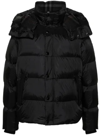 Burberry Doudoune a Capuche Noir FARFETCH FR