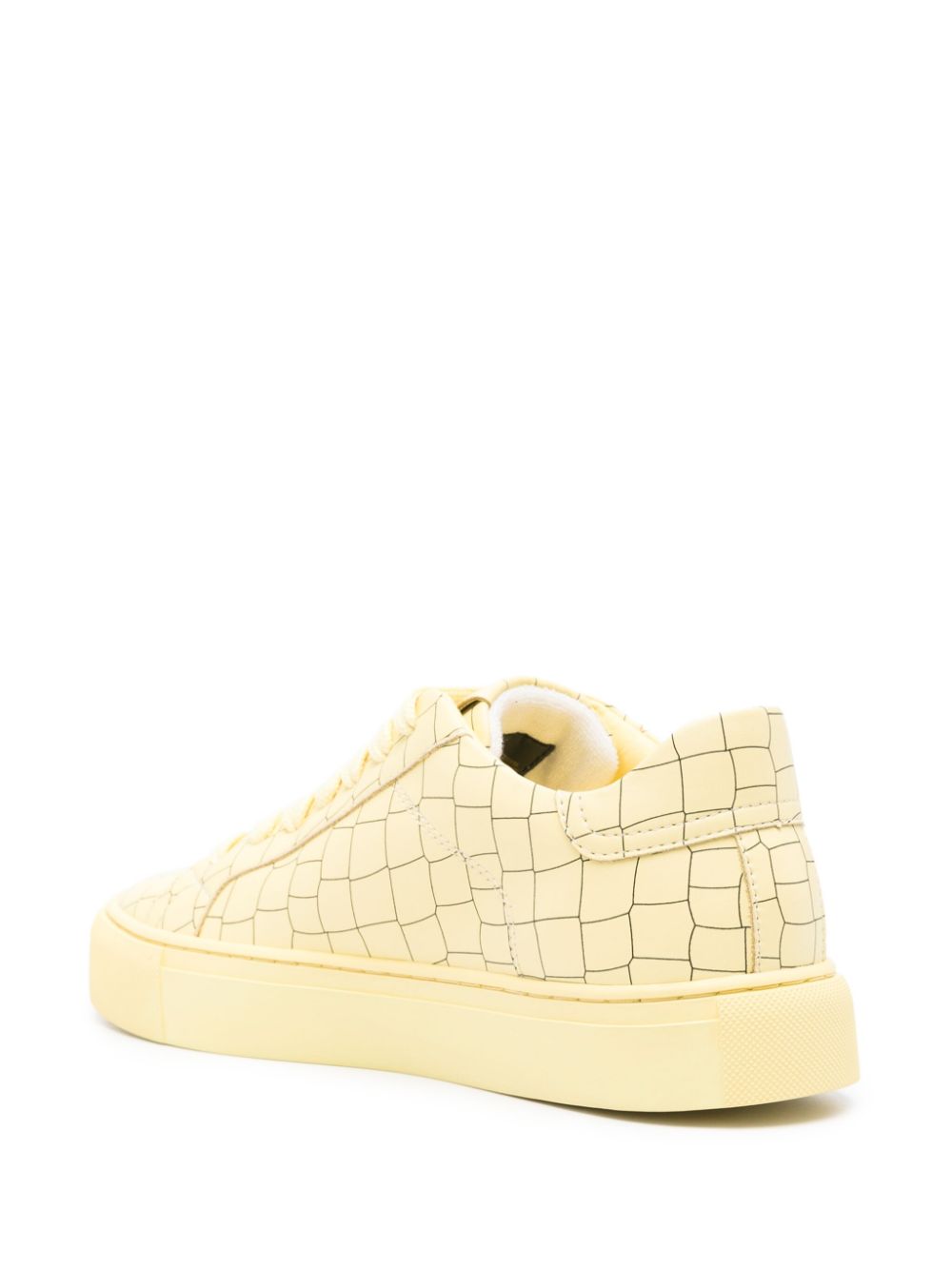 Hide&Jack Essence Croco sneakers met textuur Geel