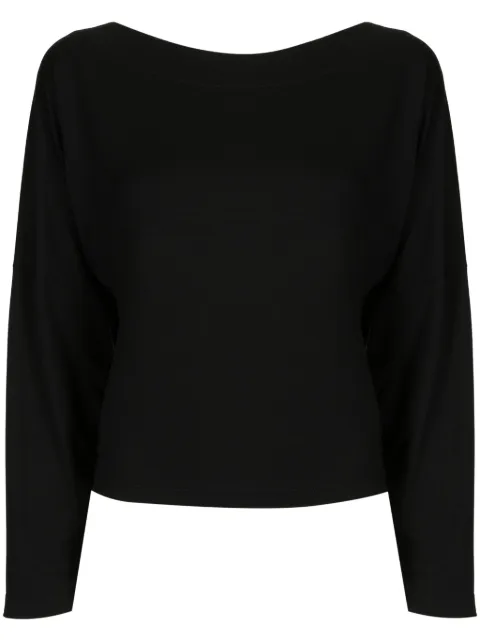 Gloria Coelho boat-neck long-sleeve T-shirt