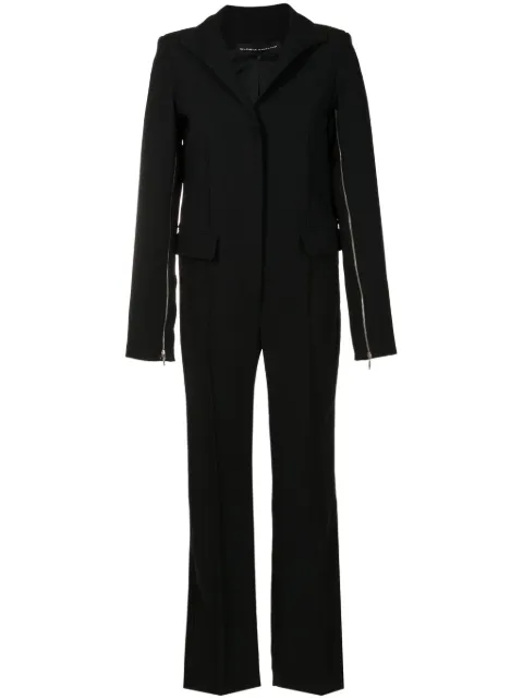 Gloria Coelho jumpsuit con cuello esmoquin
