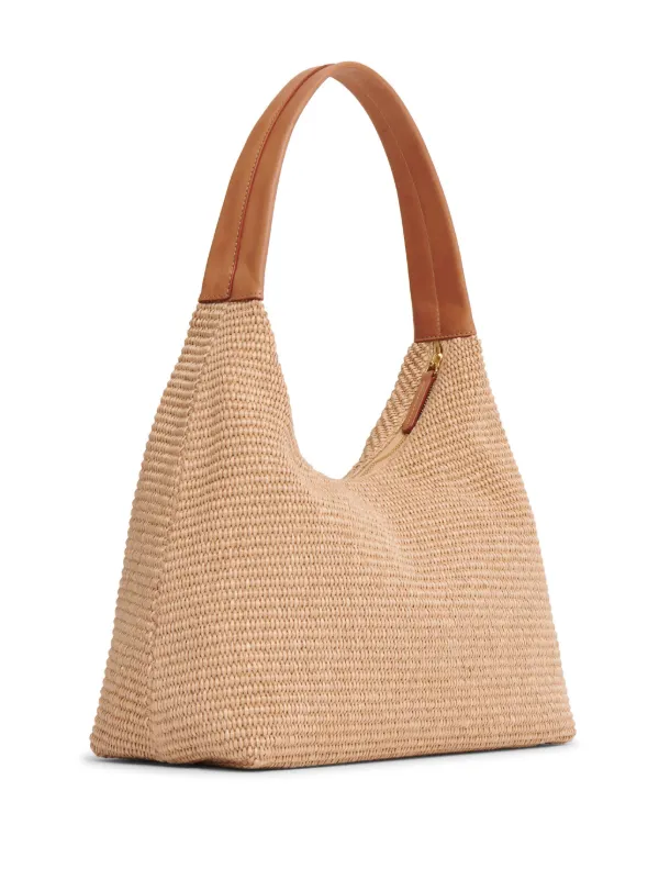 Mansur Gavriel Candy Raffia Shoulder Bag | Neutrals | FARFETCH