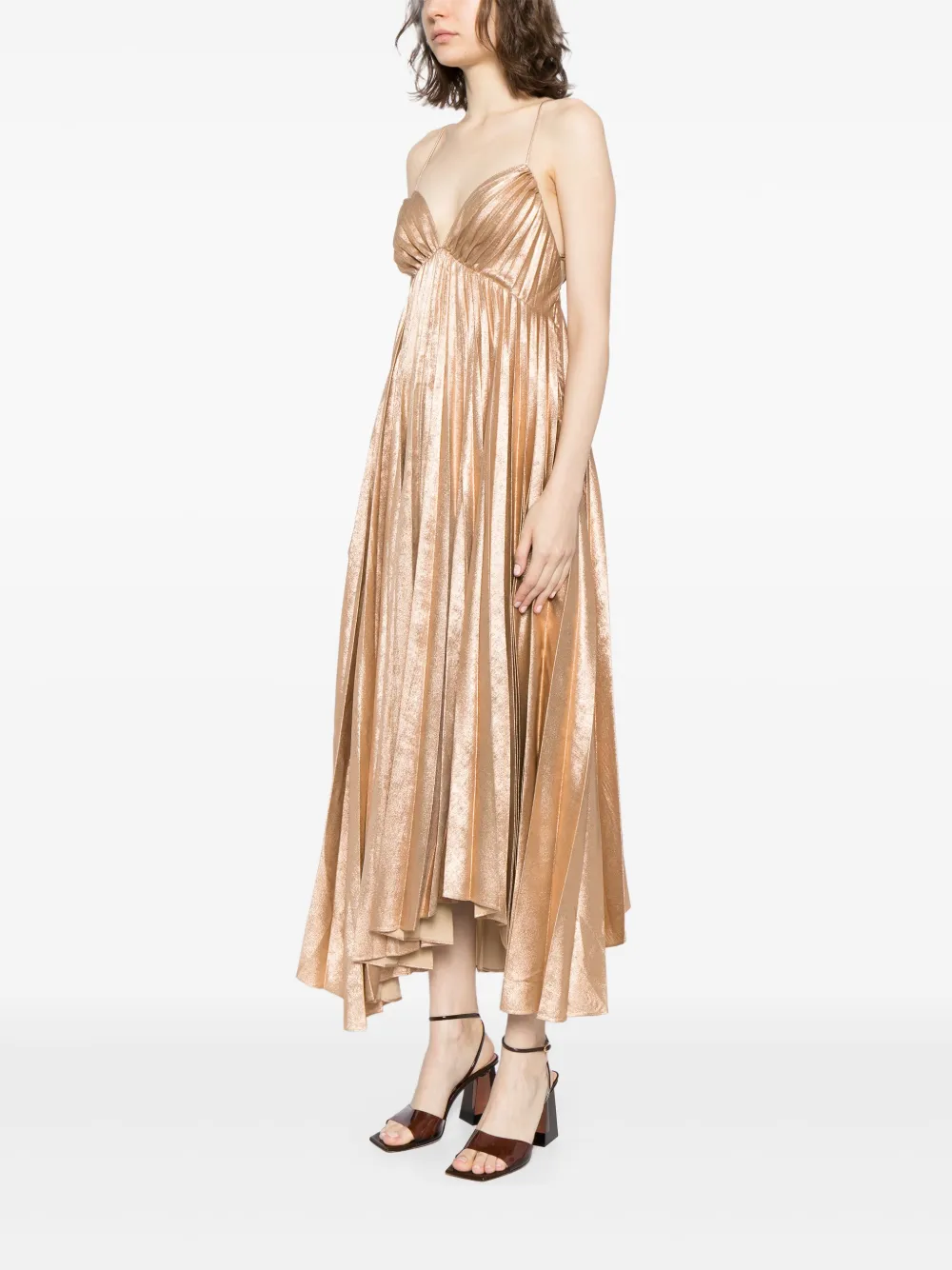 Acler Midi-jurk Bruin
