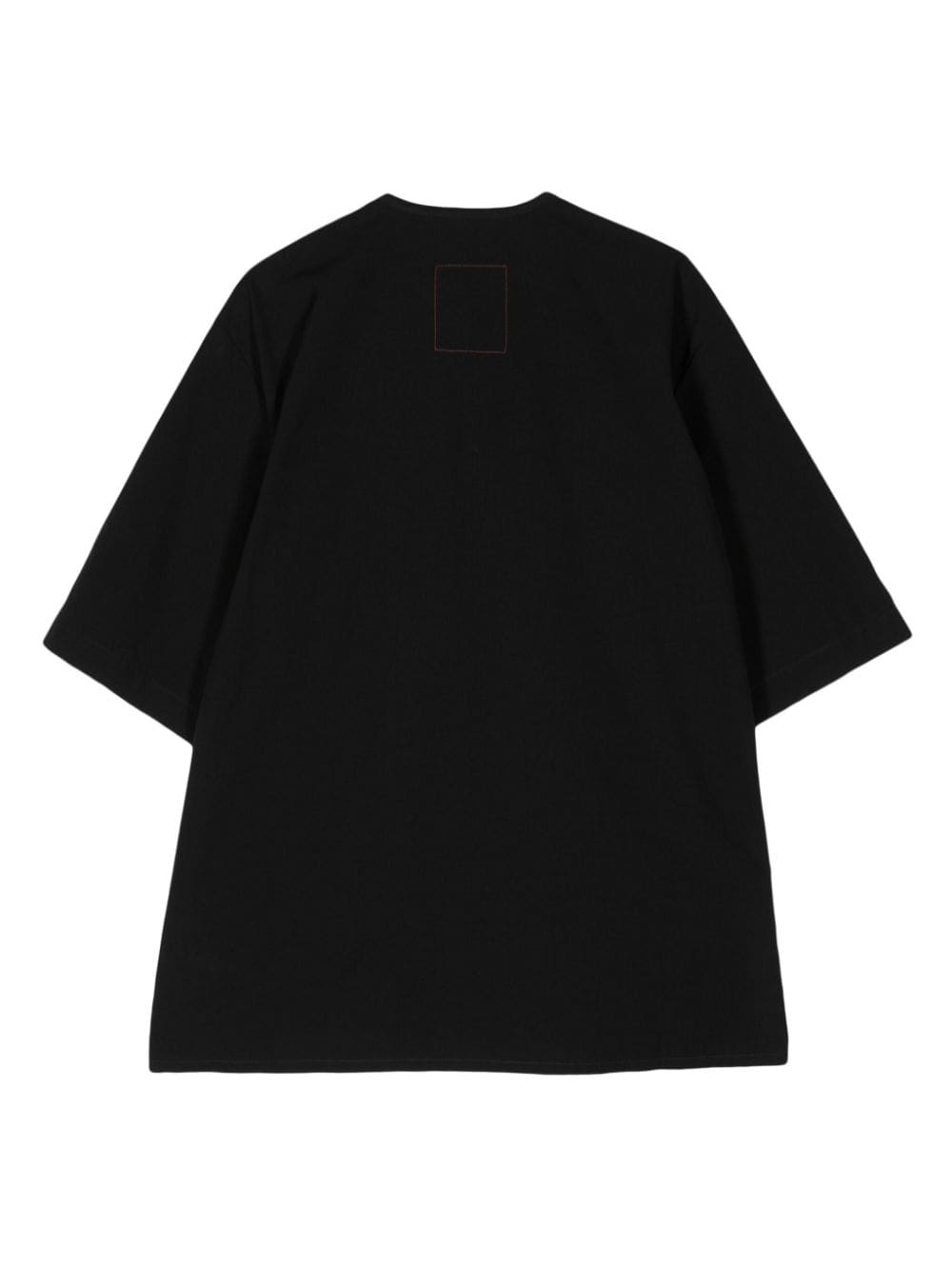 Uma Wang Overhemd met V-hals Zwart