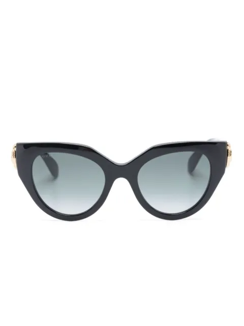 Gucci Eyewear logo-plaque cat eye-frame sunglasses