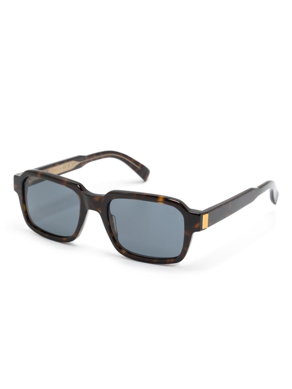 Shop Dunhill Square-frame Sunglasses In Brown