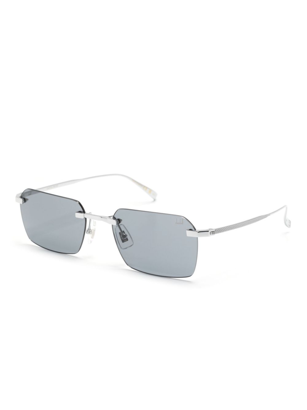 Dunhill rimless rectangle-frame sunglasses - Zilver
