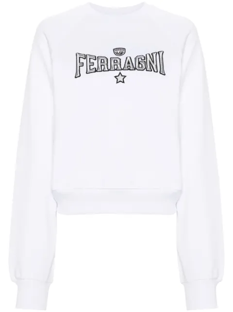 Chiara Ferragni embroidered-logo cotton sweatshirt