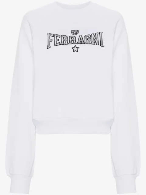 Chiara Ferragni embroidered-logo cotton sweatshirt
