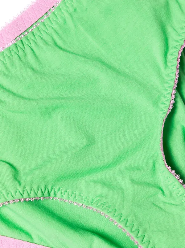 Dora Larsen Angie mid-rise Briefs Green FARFETCH PH