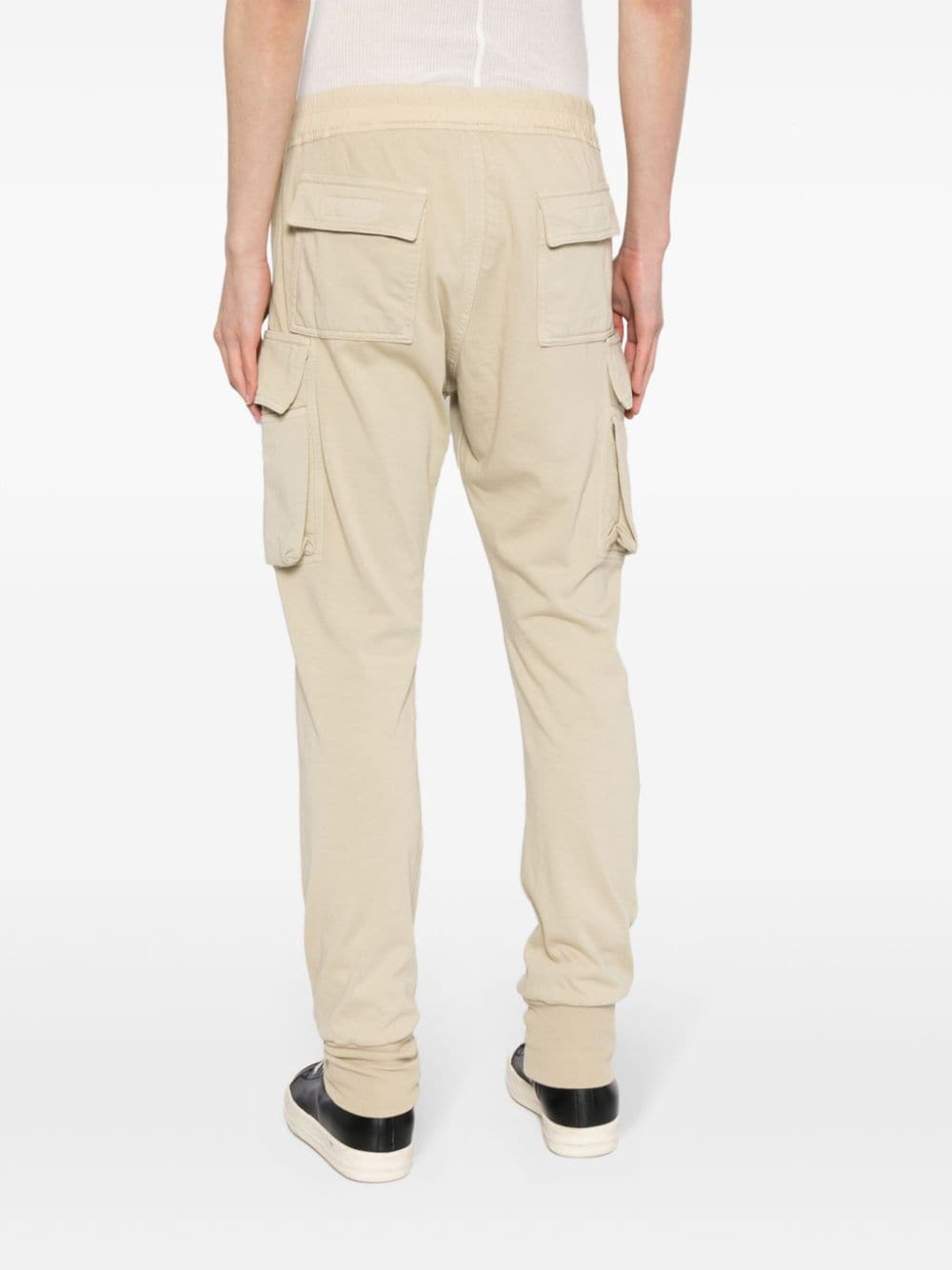 Shop Rick Owens Drkshdw Mastodon Cut Cargo Track Pants In Neutrals