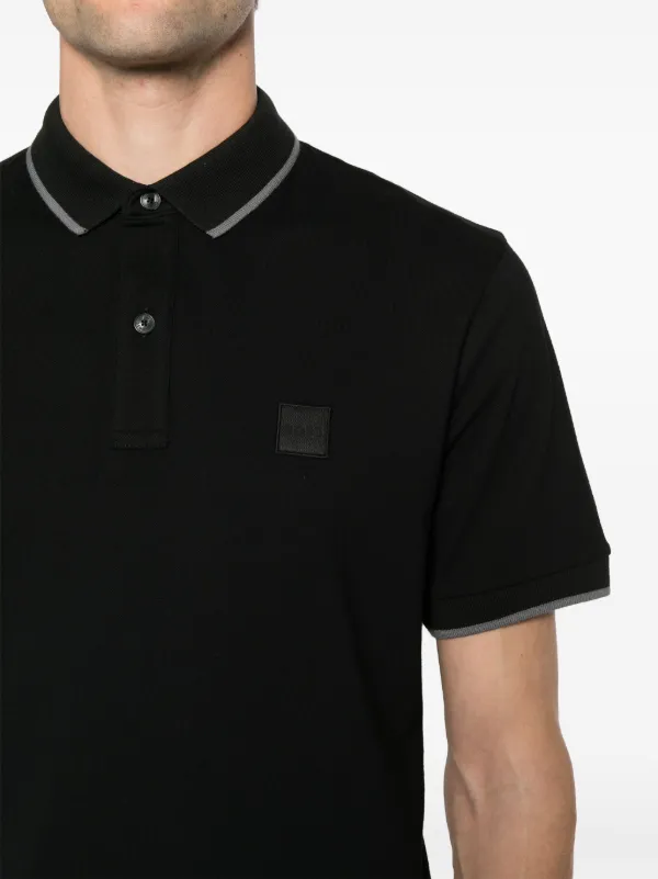 BOSS（HUGO BOSS） ポロシャツ ストライプカラー スリムフィット