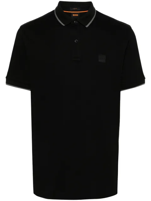 BOSS logo-appliqué polo shirt