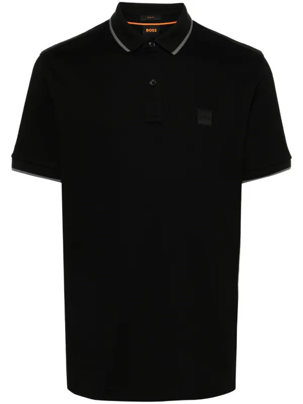 BOSS - Porsche x BOSS mercerized-cotton polo shirt with logo