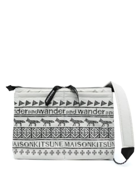 and Wander شنطة ماسنجر بطبعة x Maison Kitsuné Nordic