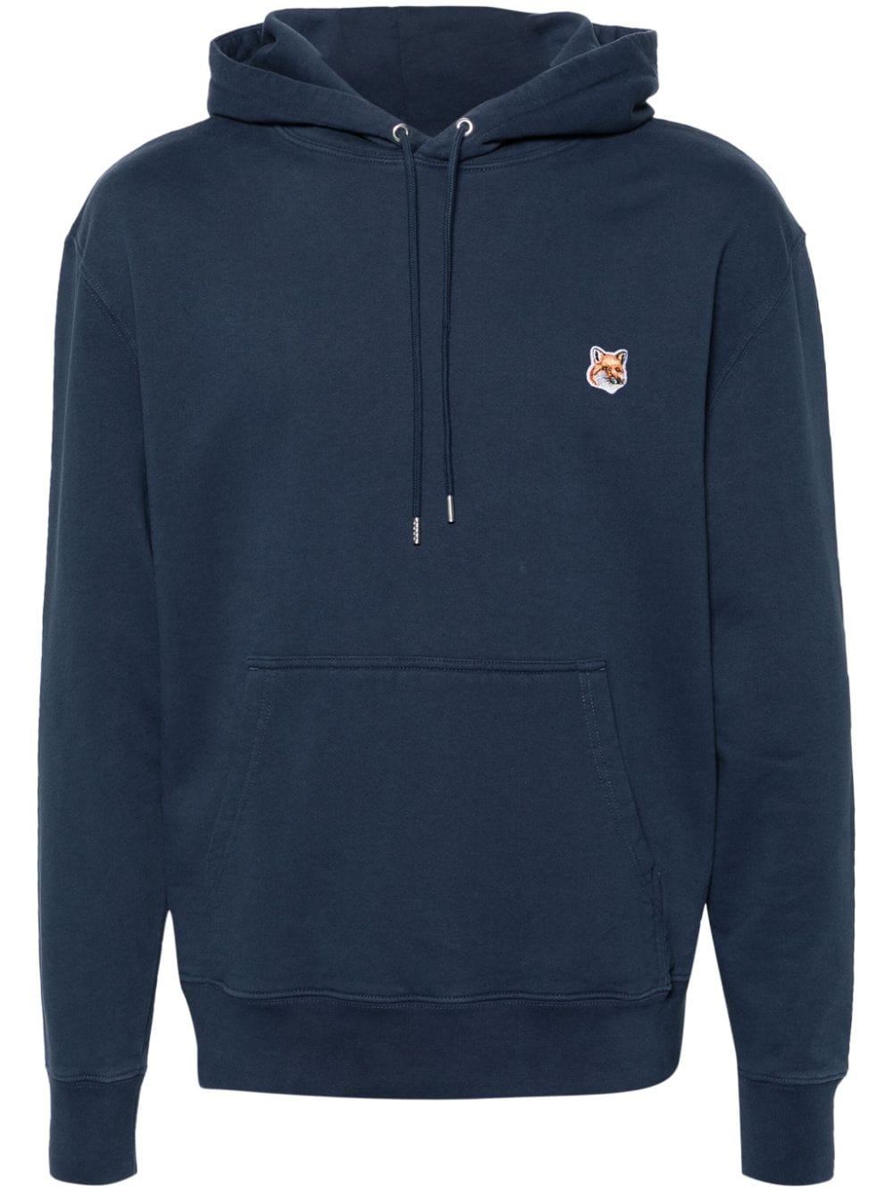 Maison Kitsune Hoodie a Motif Fox Bleu FARFETCH FR