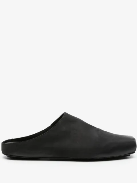 Uma Wang square-toe leather slippers