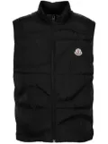 Moncler logo-patch padded gilet - Black
