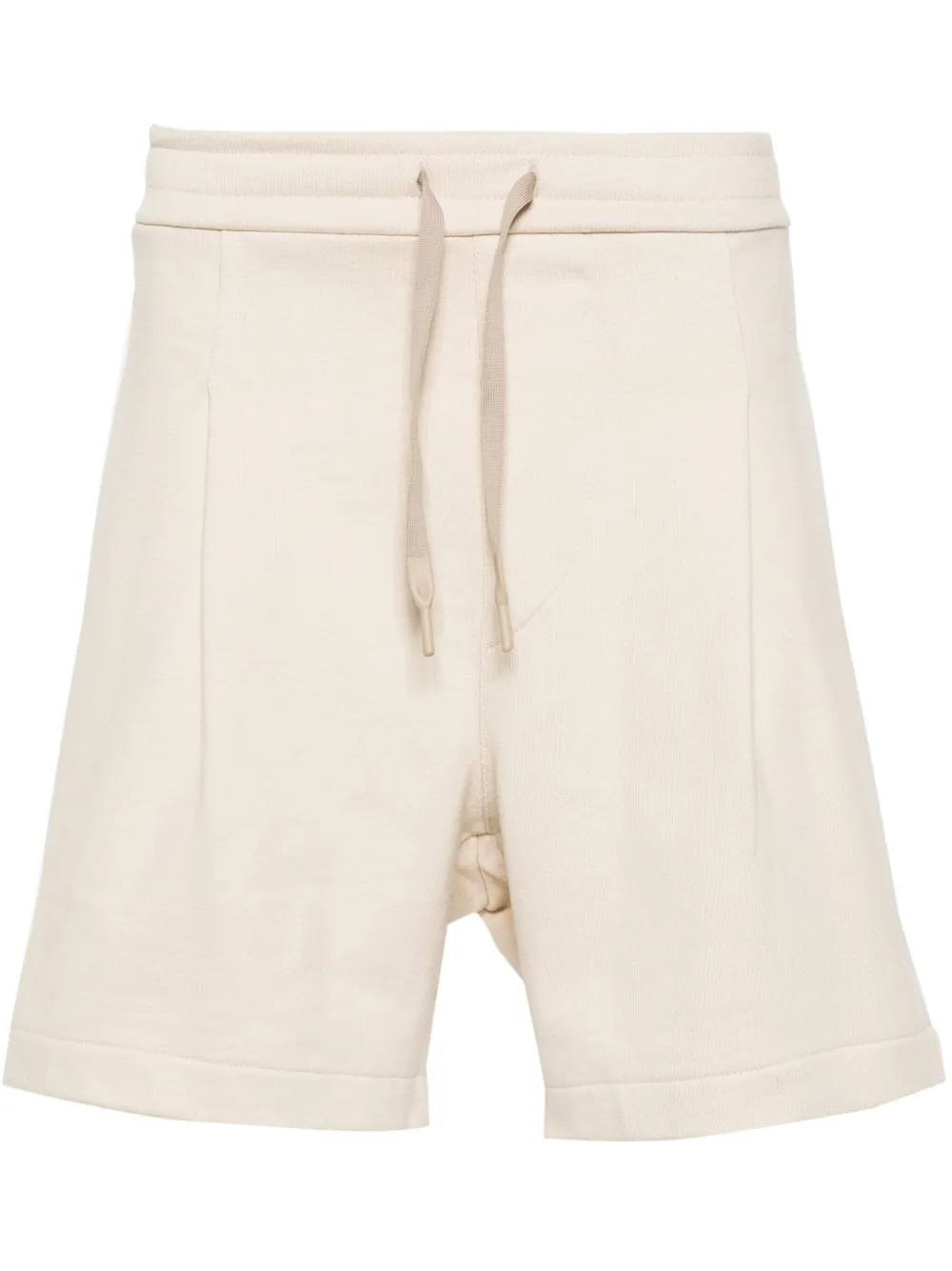 Shop A Paper Kid Logo-patch Cotton Track Shorts In Nude