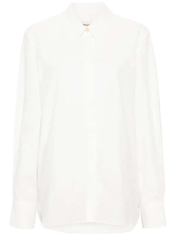KHAITE 2339166103 関税送料込 KHAITE ポインテッドカラー シャツ | ホワイト | FARFETCH JP