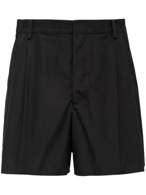 Prada short en coton - Noir - Prada - Modalova
