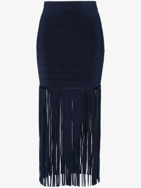 TWINSET falda larga con flecos