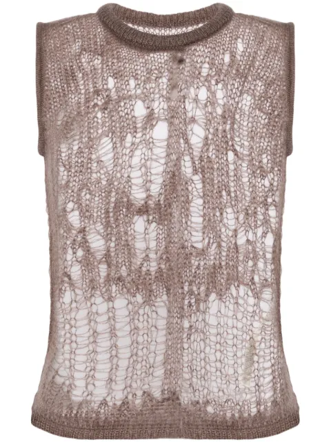Rick Owens Spider open-knit tank top
