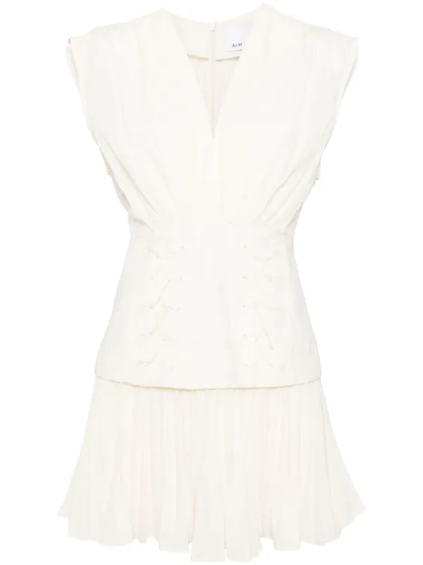 Acler Seabrook Mini Dress | White | FARFETCH