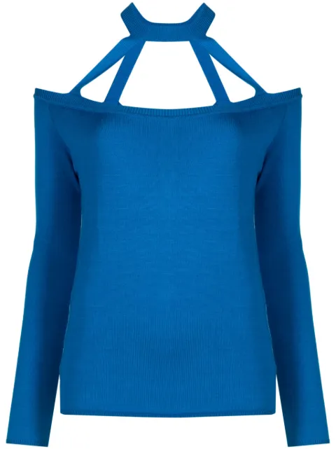 Gloria Coelho asymmetric off-shoulder jumper