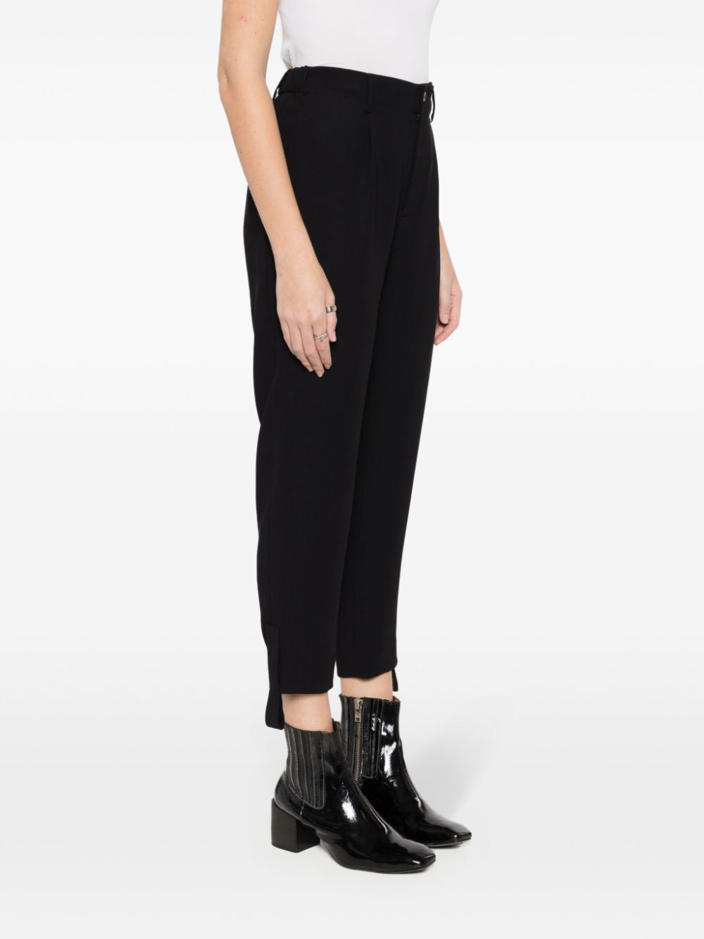 Gloria Coelho Cropped broek met zoom Zwart