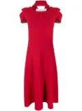 Gloria Coelho cold-shoulder midi dress - Red