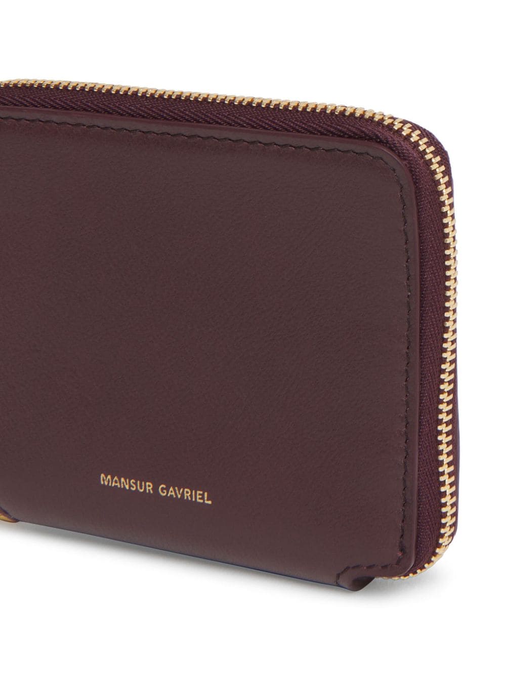 Shop Mansur Gavriel Small Zip-around Wallet In Red