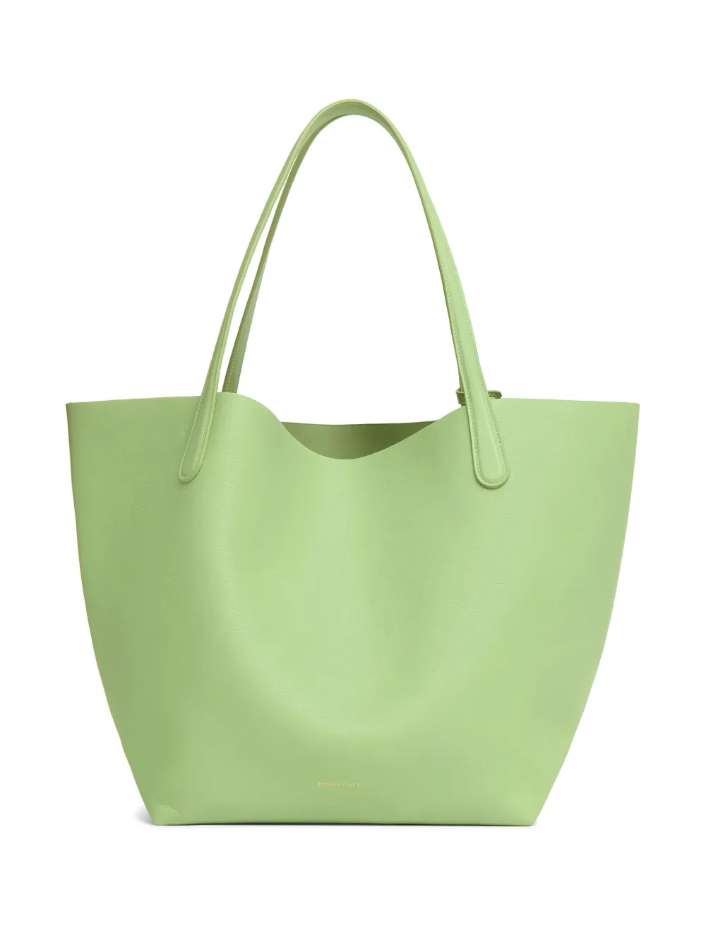 Shop Mansur Gavriel Everyday Soft Leather Tote Bag In Grün