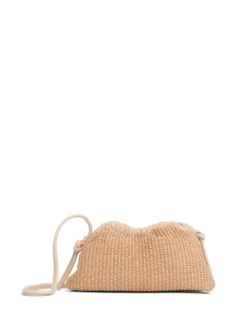 Mansur Gavriel mini Cloud raffia clutch bag