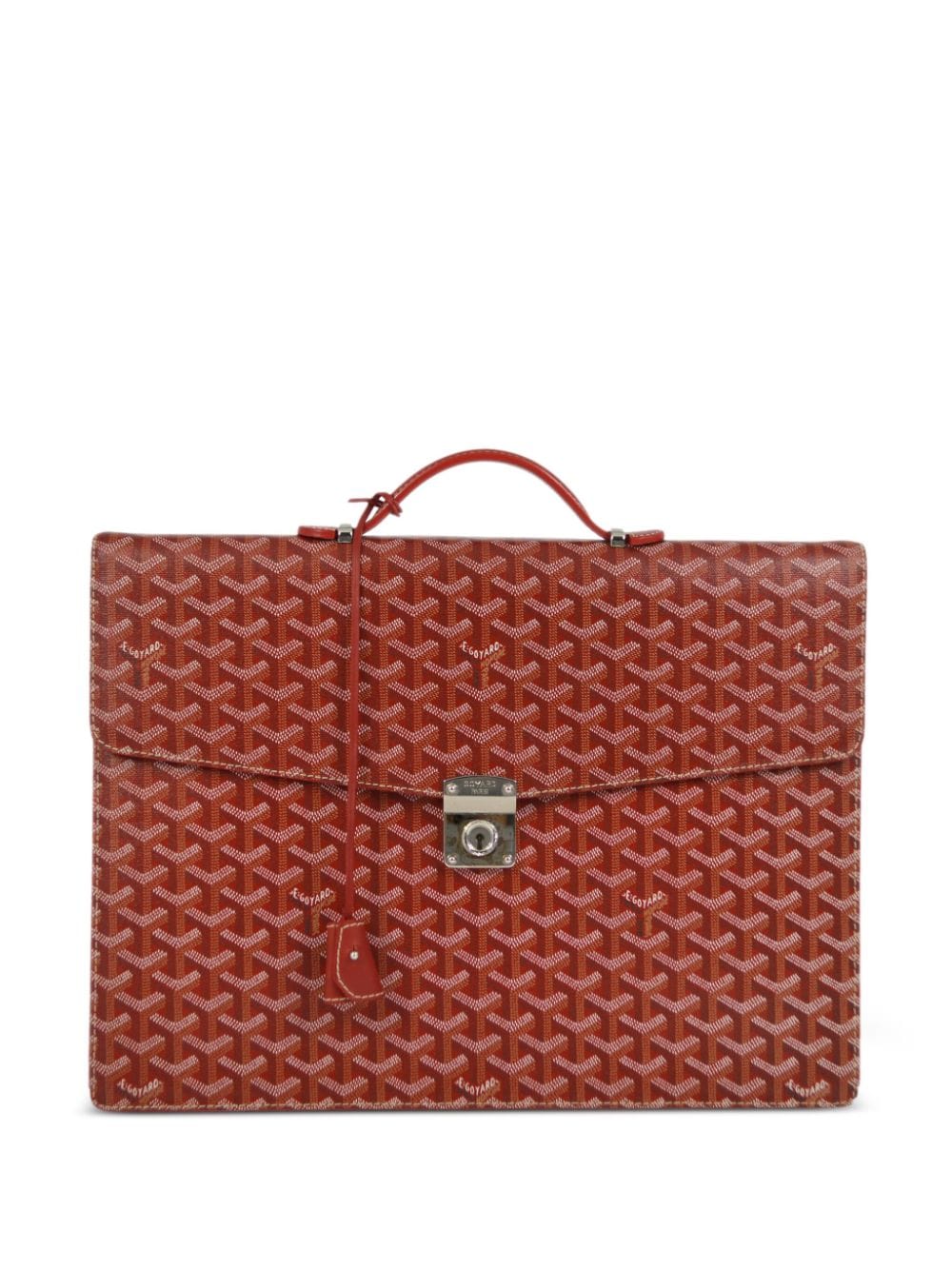 Pre-owned Goyard 1990-2000s  Chypre Briefcase In Red