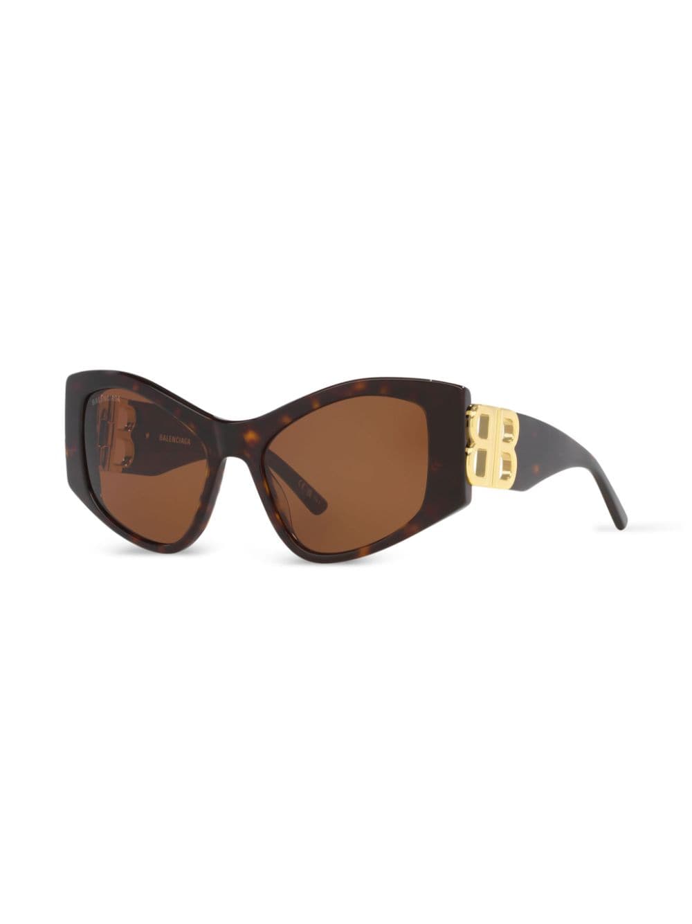 Shop Balenciaga Dynasty Xl D-frame Sunglasses In Brown