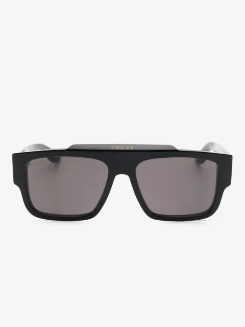 Gucci Eyewear Zonnebril met gegraveerd logo