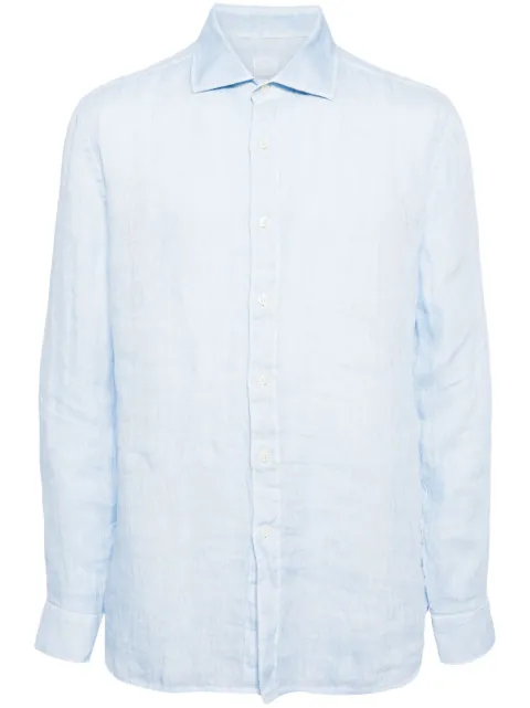120% Lino long-sleeved linen shirt
