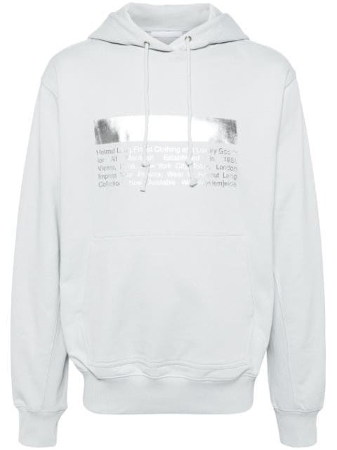Helmut Lang hoodie con logo estampado